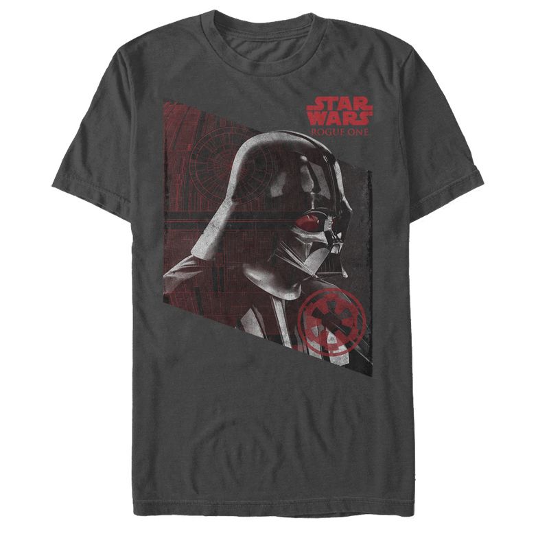 Men's Star Wars Rogue One Darth Vader Death Star Border T-Shirt, 1 of 5