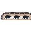 Earth Rugs Oval Stair Tread – American Bears Design, Rustic Braided Jute, 27"x8.25" Lodge-Style Accent - 3 of 3