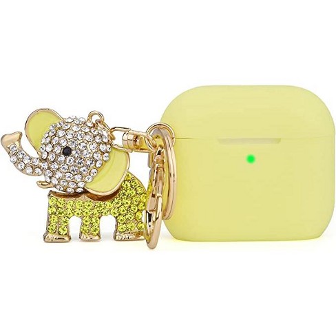 Worry Free Gadgets: Bling Case for Apple AirPods 3 Generation 3rd with Keychain Green