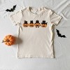 Four Black Cats Pumpkins - Youth Short Sleeve Graphic T-Shirt and Toddler Short Sleeve Graphic T-Shirt - 3 of 4