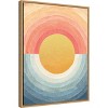 Amanti Art Retro Vibes Abstract Sun by Danhui Nai Canvas Wall Art Print Framed 18 x 24-in. - 2 of 4