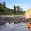 DOMETOUR foldable camp bed portable army green camping bed outdoor folding bed camping bed travel bed - 2 of 4
