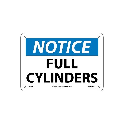 National Marker Notice Signs; Full Cylinders 7x10 .040 Aluminum N26a ...