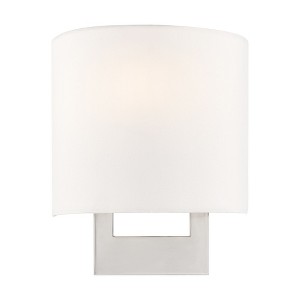 Livex Lighting Hayworth 1 - Light Wall Light in  Brushed Nickel - 1 of 4