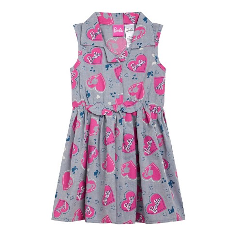 Barbie Girls Chambray Dress Toddler Sizes (2T - 14-16) - image 1 of 4