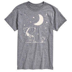 Men's - Peanuts - Star Gazing Short Sleeve Graphic T-Shirt - 1 of 4