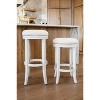 Maven Lane Eva Swivel Backless Fabric Counter Height Bar Stool - 2 of 4
