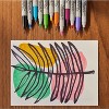 Sharpie 12pk Permanent Markers Brush and Ultra Fine Twin Assorted Colors: Sharpie Brush Tip & Twin Tip, Colored Markers - 4 of 4