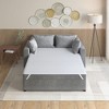 Gracie Mills Nigel Plush Channel Quilted Microfiber Sofa Bed Mattress Pad - 2 of 4