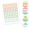 Big Dot of Happiness Colorful Baby Shower - Gender Neutral Party Round Candy Sticker Favors - Labels Fits Chocolate Candy (1 sheet of 108) - 2 of 4