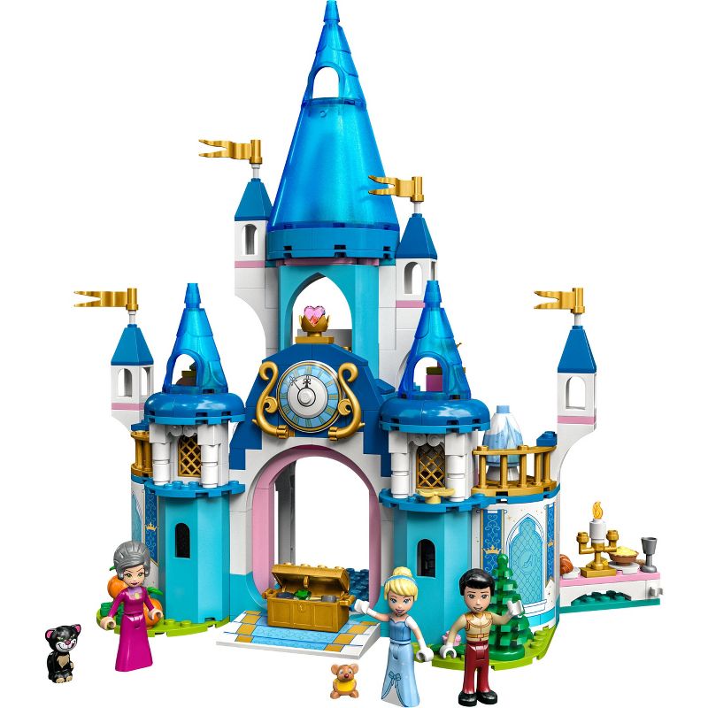 LEGO Disney Cinderella &#38; Prince Charming&#39;s Castle Set 43206, 3 of 8