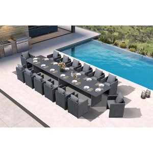 PURPLE LEAF Patio Dining Furniture Set Modern Outdoor Furniture Set Aluminum Dining Table and Chairs - 1 of 4