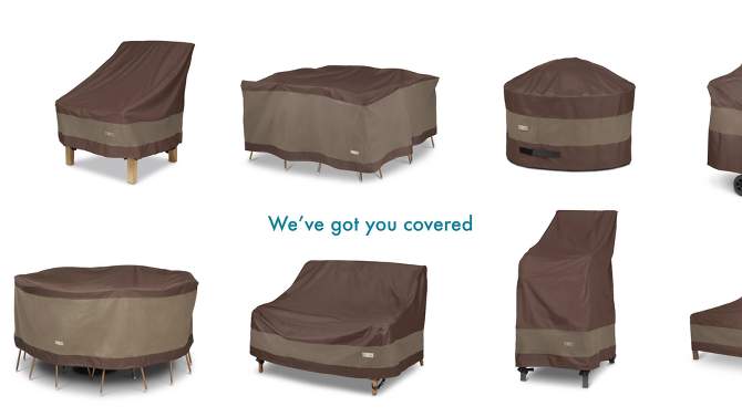 Duck Covers Brown 84&#34; Ultimate Waterproof Patio Chaise Lounge Chair Cover, 2 of 8, play video