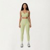 Anna-Kaci Active Women's Sports Bra with Scoop Neck, Wide Straps, and Contrast Stitch Detailing for Medium Support - 3 of 4