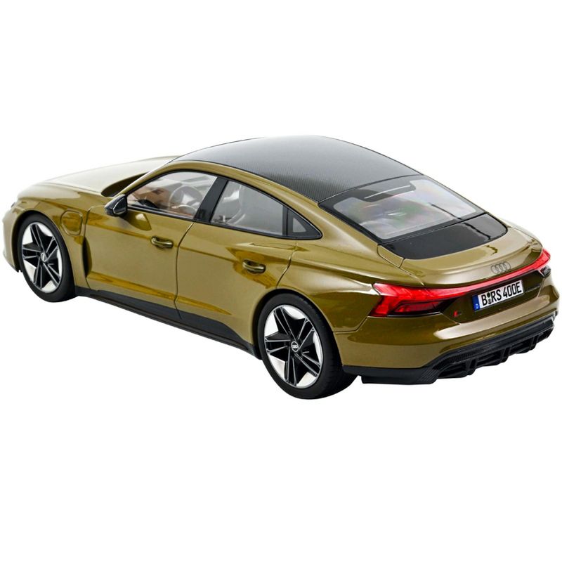 2021 Audi RS E-Tron GT Olive Green Metallic with Carbon Top 1/18 Diecast Model Car by Norev, 3 of 4