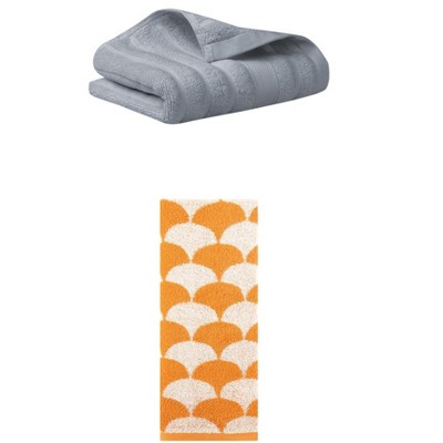 REGALWOVEN Cotton Hand Towels for Bathroom Hand Face Gym Spa 14" x 30"/13" x 29" 2 Pcs