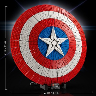 LEGO Marvel Captain America&#8217;s Shield Building Model Kit 76262