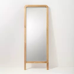 71" Standing Wood Framed Mirror Natural - Hearth & Hand™ with Magnolia