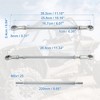 Unique Bargains M8 Steering Suspension Tie Rod for 49cc Electric ATV Go Kart 2Pcs Silver Tone - 3 of 4