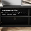 POVISON 59" Modern Minimalist Wood TV Stand, Slatted Entertainment Center, Media Console, Black TV Console, Fully-Assembled, Perfect for 45-inch TVs - 4 of 4
