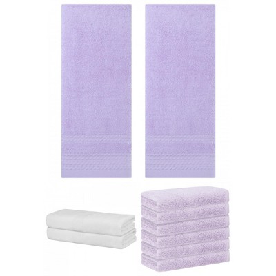 REGALWOVEN Striped Soft Absorbent Bathroom Cotton Towel Set 3 Pcs