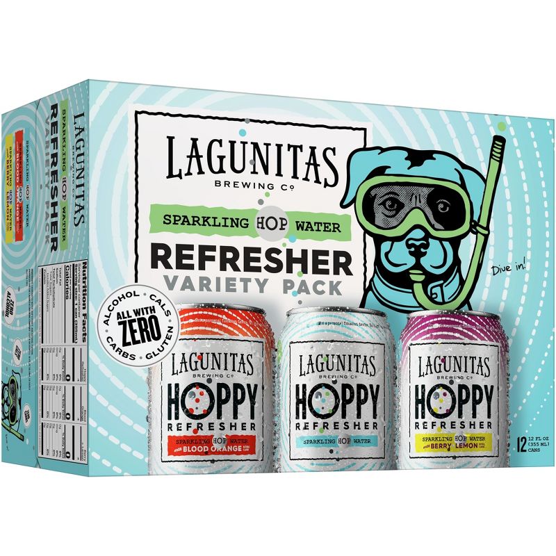 Lagunitas Hoppy Refresher Variety Non-Alcoholic - 12pk/12 fl oz Cans, 3 of 5