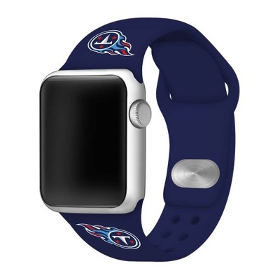 NFL Tennessee Titans Apple Watch Compatible Silicone Band 42mm - Blue