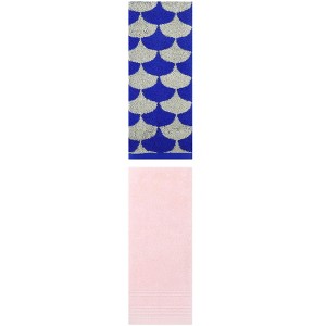 REGALWOVEN Soft Absorbent Bathroom Decorative Hand Towels for Drying 14" x 30"/13" x 29" 2 Pcs - 1 of 4