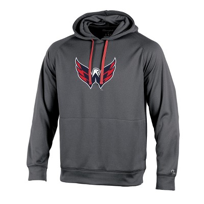 NHL Washington Capitals Men's Edge Gray Poly Textured Hoodie S