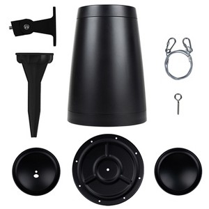 Dayton Audio® WP60XTB Indoor/Outdoor/Landscape Pendant Speaker with 6.5-In. Woofer, 70V/100V Multi-Taps/8 Ohms in Black - 1 of 4