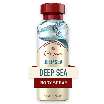 Old Spice Men's Body Spray Aluminum Free Deep Sea - 5.1oz