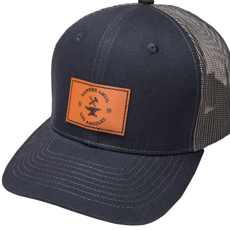 Hammer Anvil Mens Trucker Hat Snapback Mesh Back Cap Adjustable Casual Baseball Cap, 5 of 7