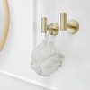 BWE 2-Pieces Wall Mount Round Shape J-Hook Robe/Towel Hook Bathroom Storage Modern - 4 of 4