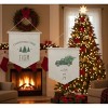 Christmas Wall Banner Set Canvas and Wood Decor – Holiday Designs by Melrose - 3 of 3