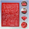 Inspiring Messages (Red) Christmas Super Soft Throw Blanket - 50x60 Throw Blanket for Bedroom, Living Room, Spring Time - 4 of 4