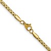 Chisel Stainless Steel Polished Yellow IP-plated 3mm 20" Flat Box Chain Necklace - 4 of 4