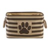 Bone Dry Polyester Pet Bin Stripe With Paw Patch - 2 of 4