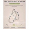 4 Pairs Stainless Steel Hoop Earrings Set, 10MM - 20MM Huggie Earrings for Women - 3 of 4