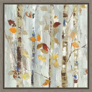 Amanti Art Autumn Petals (Leaves) by Allison Pearce Canvas Wall Art Print Framed 16 x 16-in. - 1 of 4