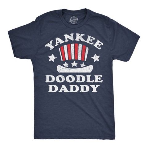 Мужские футболки Crazy Dog T-Shirts, Inc. Mens Funny T Shirts Yankee Doodle Daddy Sarcastic Fourth Of July Graphic Novelty Tee for Men - Crazy Dog Men's T Shirt For Fourth Of July Navy L