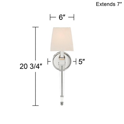 Polished Nickel 13" Direct Wired Electric Wall Sconce