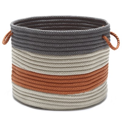 Colonial Mills Grove Baskets Banded Basket, 19 by 19 by 15-Inch,Autumn