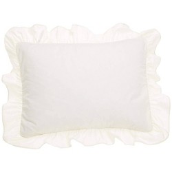 Standard 2pk Eyelet Ruffled Sham White Fresh Ideas Target