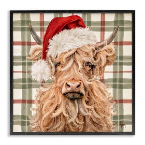 Stupell Industries Holiday Wavy Haired Cattle Framed Giclee Art - 1 of 4