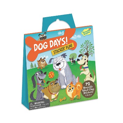 MindWare Dog Days Reusable Sticker Tote - Stickers - 74 Pieces