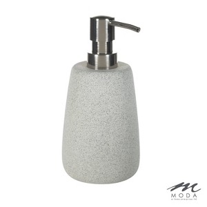 Harstad Soap Dispenser Natural - Moda at Home: 12oz Manufactured Stone, Hand Wash, Gel Soap Compatible - 1 of 3