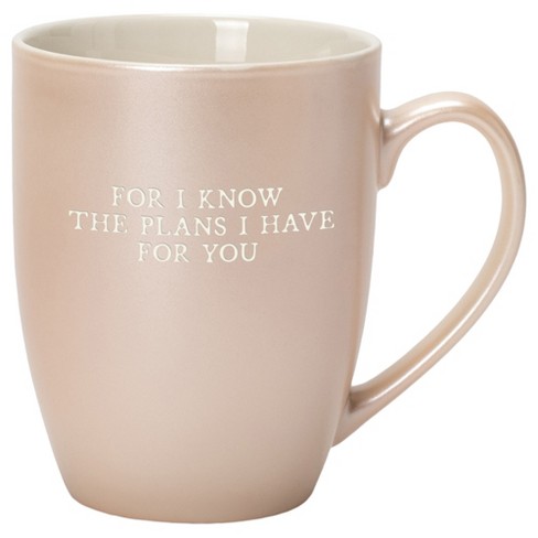 Elanze Designs For I Know The Plans I Have For You Precious Pearl 10 ounce New Bone China Coffee Cup Mug - image 1 of 4