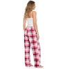 Casual Nights Women's Flannel Pajama Sleep Pants, Super Soft Plaid Pjs Bottoms - 3 of 4