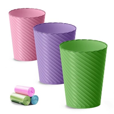 Bathroom Trash Can, with Trash Bags, Bathroom Garbage Can,for Living Room, Bedroom, Office, Kitchen