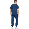 Medichic Men's Workwear Uniforms- Stretch V-Neck Scrubs Set with Seven-Pocket Jogger Pants - 3 of 4